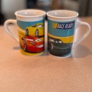 Disney Pixar Cars Lightning McQueen Kids Mugs Set of 2
